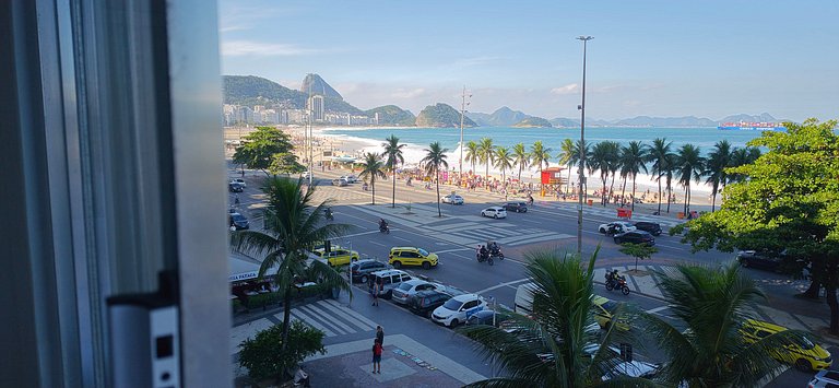 Excelente vista para a praia de Copacabana.